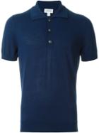 Brioni Classic Polo Shirt, Men's, Size: 52, Blue, Cotton