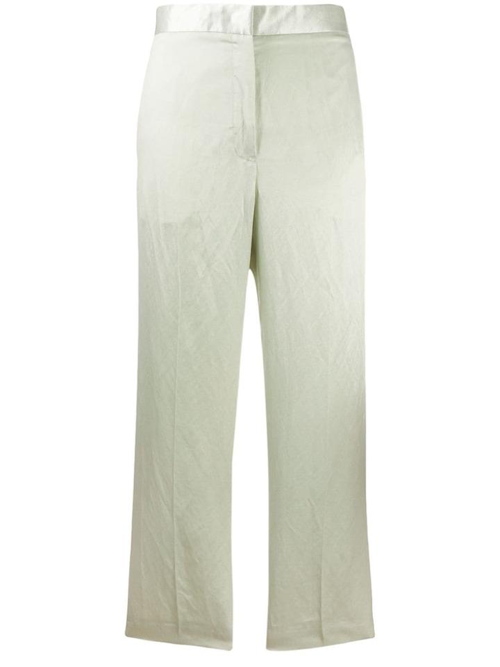 Jil Sander Cropped Trousers - Green