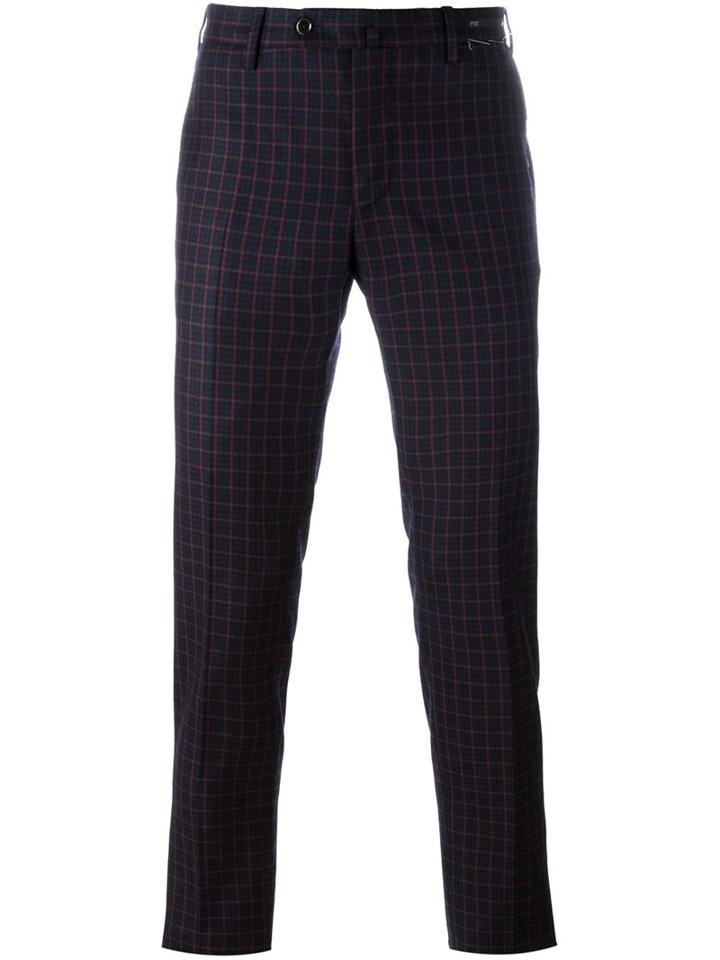Pt01 Skinny Fit Trousers, Men's, Size: 52, Blue, Spandex/elastane/virgin Wool