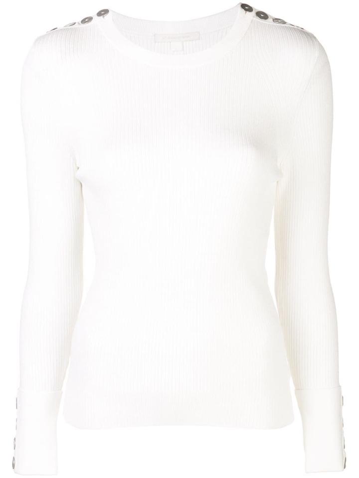 Jonathan Simkhai Shoulder-button Knit Jumper - White