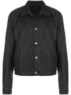 Rick Owens Drkshdw Waxed Style Denim Jacket - Black