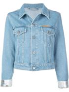 Paco Rabanne Silver Cuff Denim Jacket - Blue
