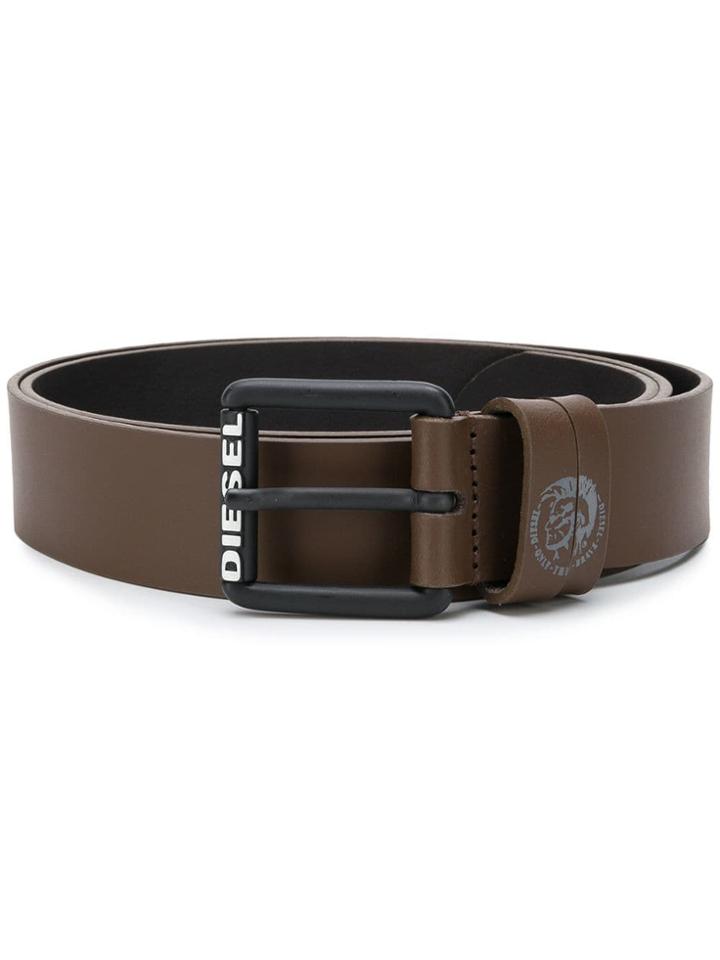 Diesel Mohawk Logo Belt - Brown