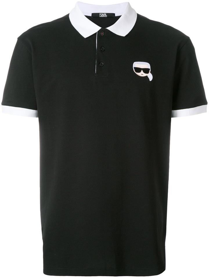 Karl Lagerfeld Karl Ikonik Polo Shirt - Black