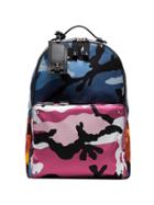 Valentino Multicoloured Camouflage Print Backpack