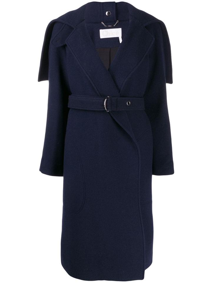 Chloé Belted Waist Coat - Blue