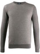 Hackett Herringbone Knit Sweater - Grey