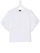 Diesel Kids Teen Batwing-sleeve T-shirt - White
