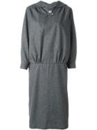 Comme Des Garçons Vintage Keyhole Collar Knit Dress - Grey