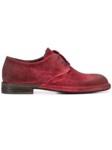 Del Carlo Derby Shoes - Red