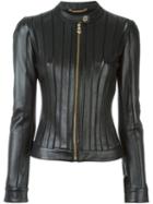 Versace Collection Fitted Leather Jacket