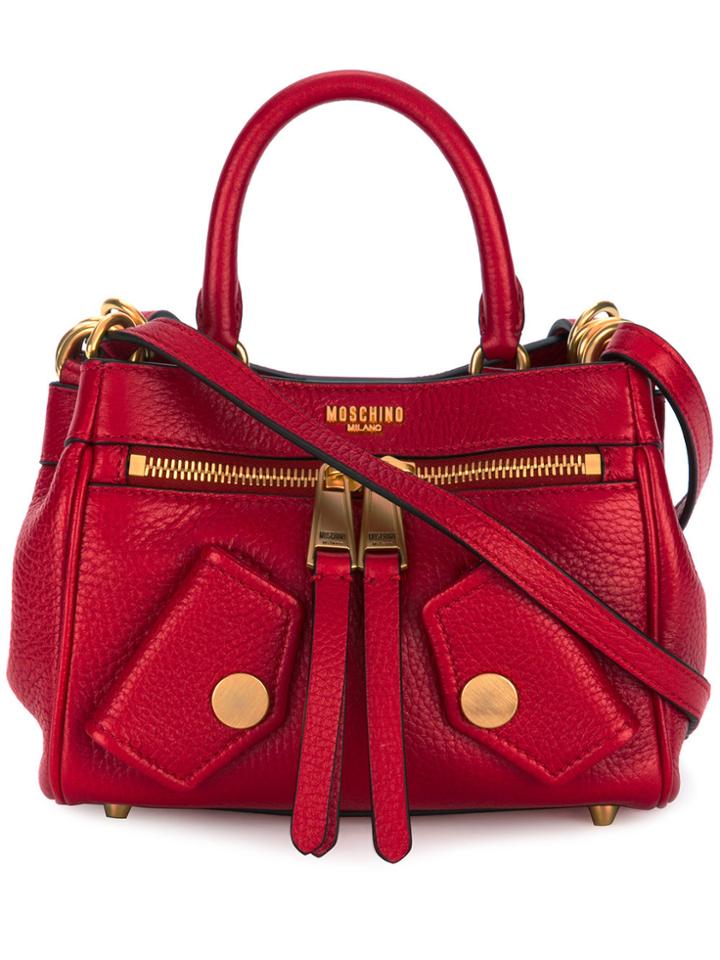 Moschino Biker Tote Bag - Red