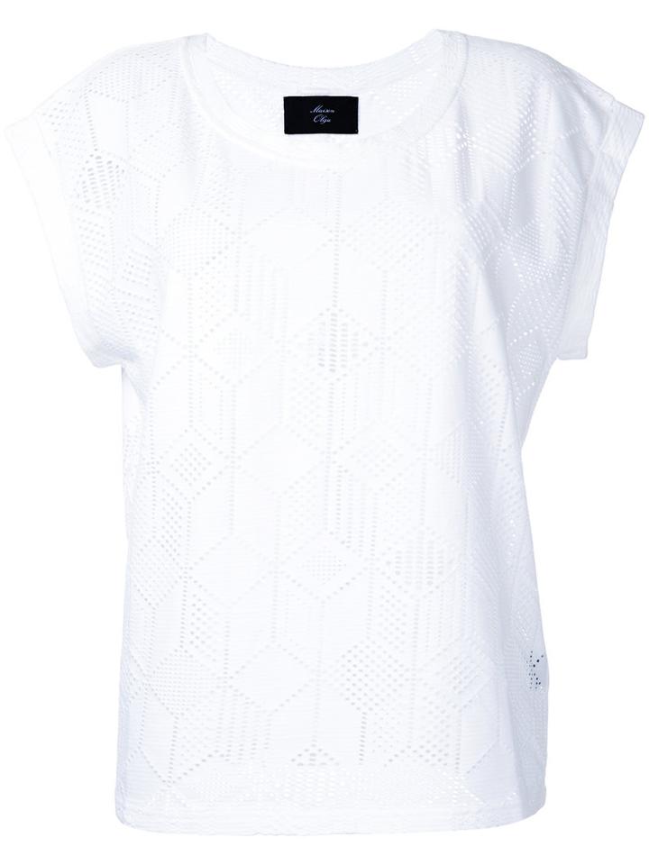 Maison Olga - Alvaroa Top - Women - Cotton/spandex/elastane - 2, White, Cotton/spandex/elastane