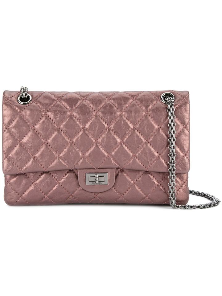 Chanel Vintage Flap Quilted Shoulder Bag - Pink & Purple