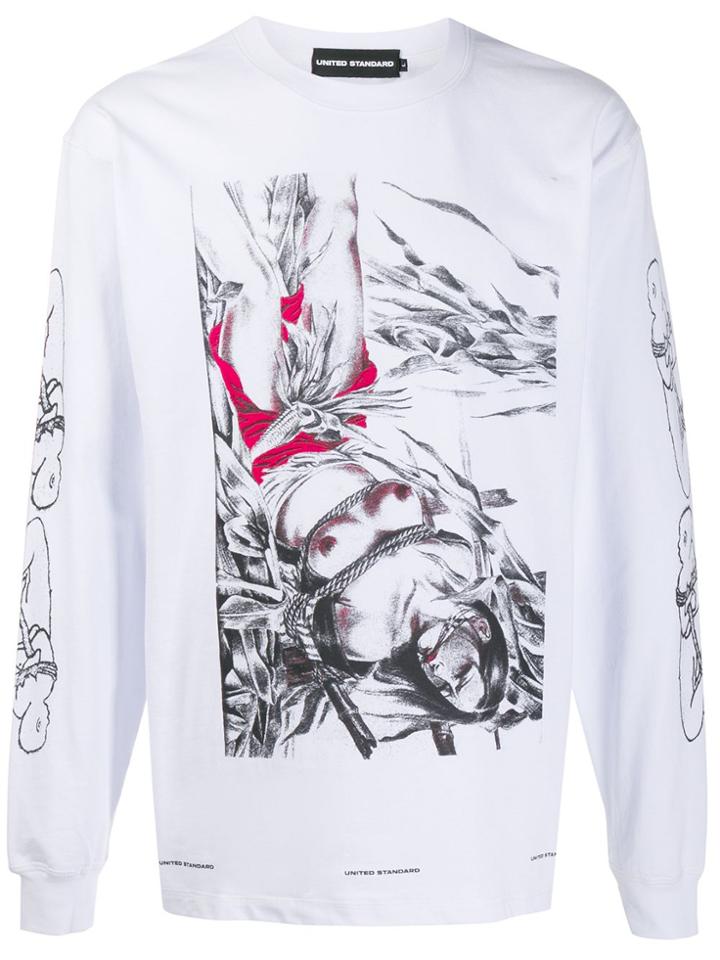 United Standard Bondage Print Sweatshirt - White