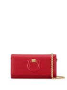 Salvatore Ferragamo Logo Mini Clutch - Red