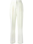 Stella Mccartney - 'giorgi' Trousers - Women - Wool - 40, White, Wool