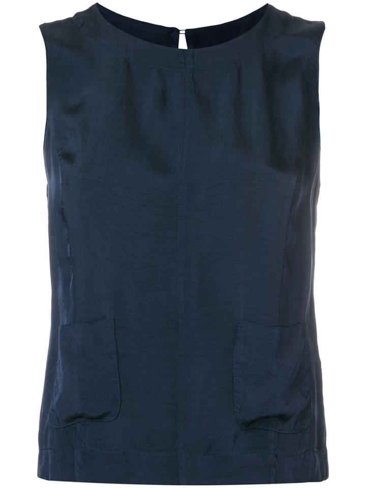 Roberto Collina Sleeveless Blouse - Blue
