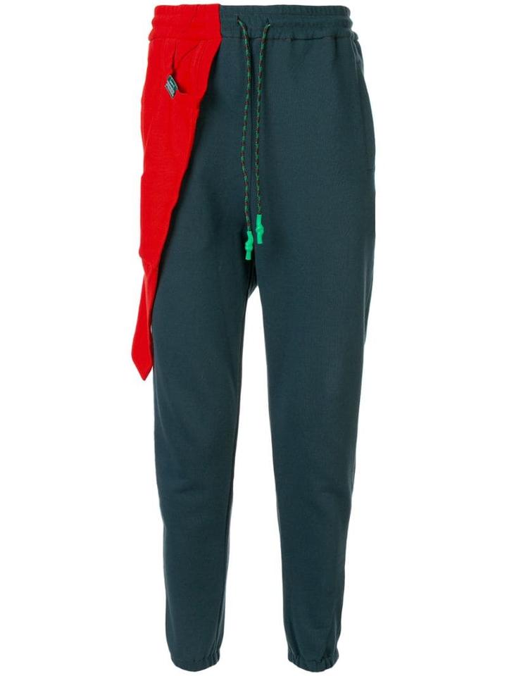 Maison Mihara Yasuhiro Asymmetric Style Track Pants - Red