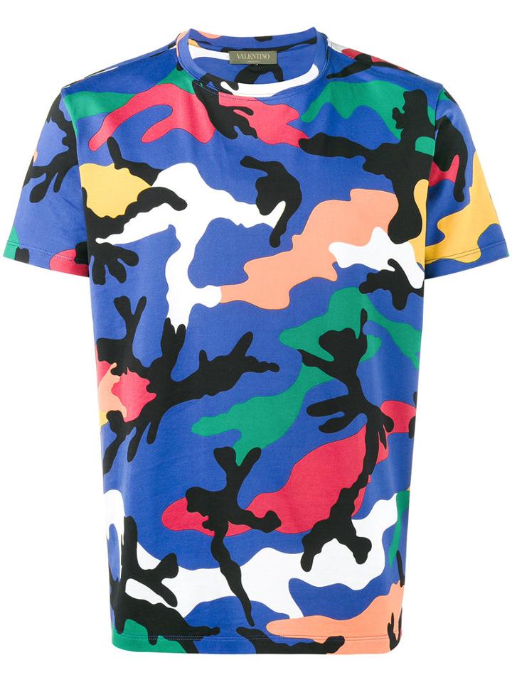 Valentino - Rockstud T-shirt - Men - Cotton - M, Blue, Cotton