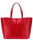 Tod's Croc-effect Tote - Red