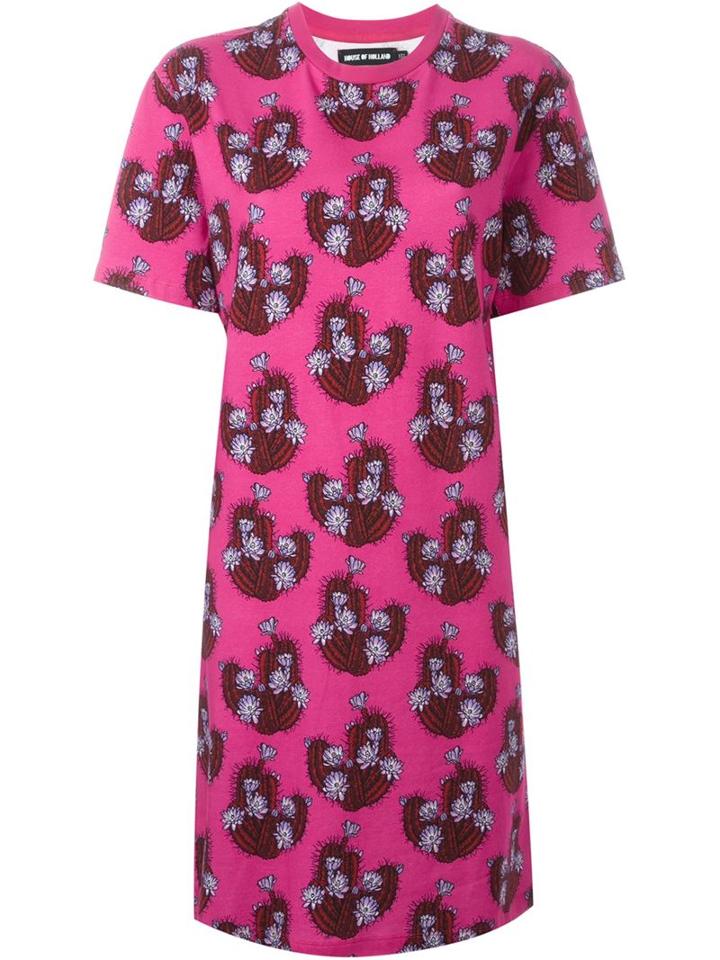 House Of Holland Cactus T-shirt Dress