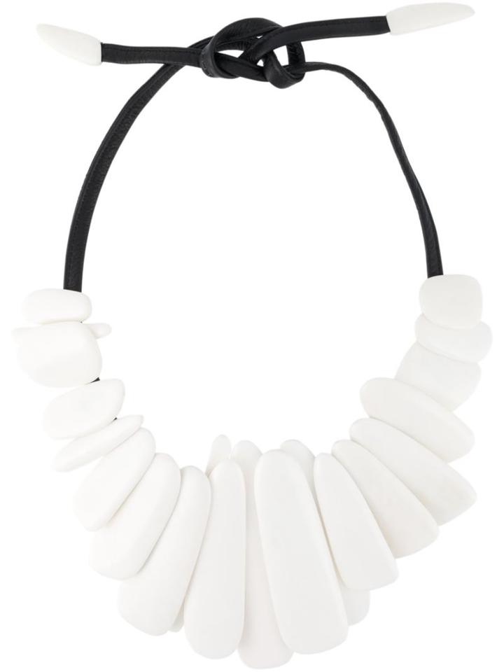 Monies Cluster Necklace, Women's, White