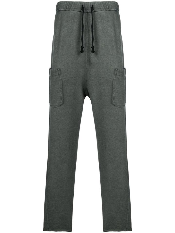 Primordial Is Primitive Side Pockets Track Pants - Green