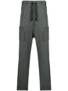 Primordial Is Primitive Side Pockets Track Pants - Green