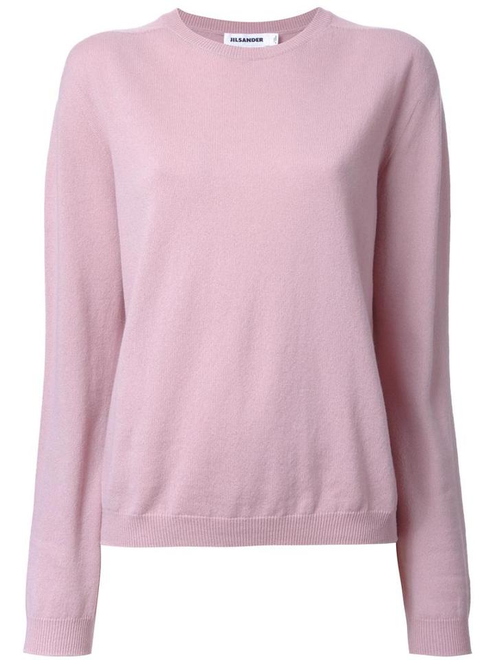 Jil Sander Crew Neck Jumper, Women's, Size: 42, Pink/purple, Cashmere