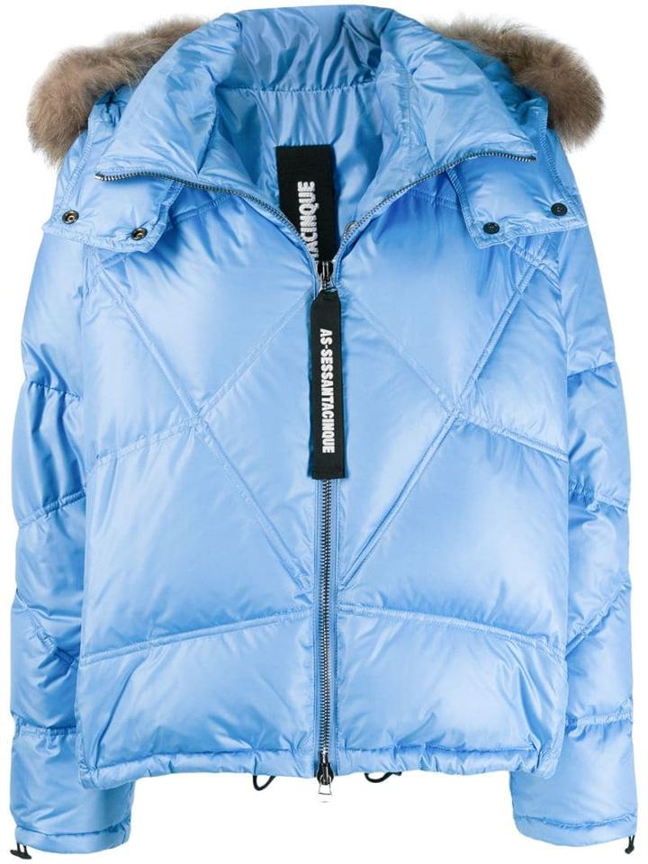 As65 Faux Fur Lined Jacket - Blue