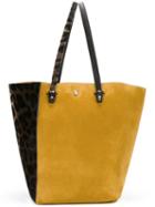 Jimmy Choo Twist Tote, Women's, Yellow/orange, Leather/suede