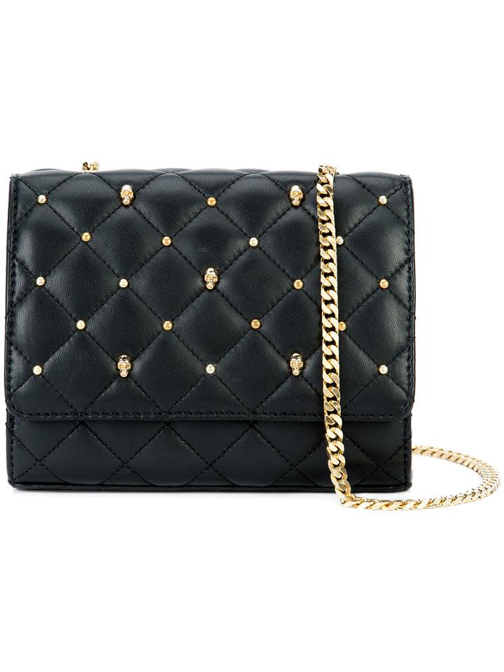 Thomas Wylde - Quilted Studded Crossbody - Women - Lamb Nubuck Leather - One Size, Women's, Black, Lamb Nubuck Leather