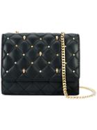 Thomas Wylde - Quilted Studded Crossbody - Women - Lamb Nubuck Leather - One Size, Women's, Black, Lamb Nubuck Leather