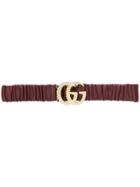 Gucci Torchon Double G Buckle Belt - Red