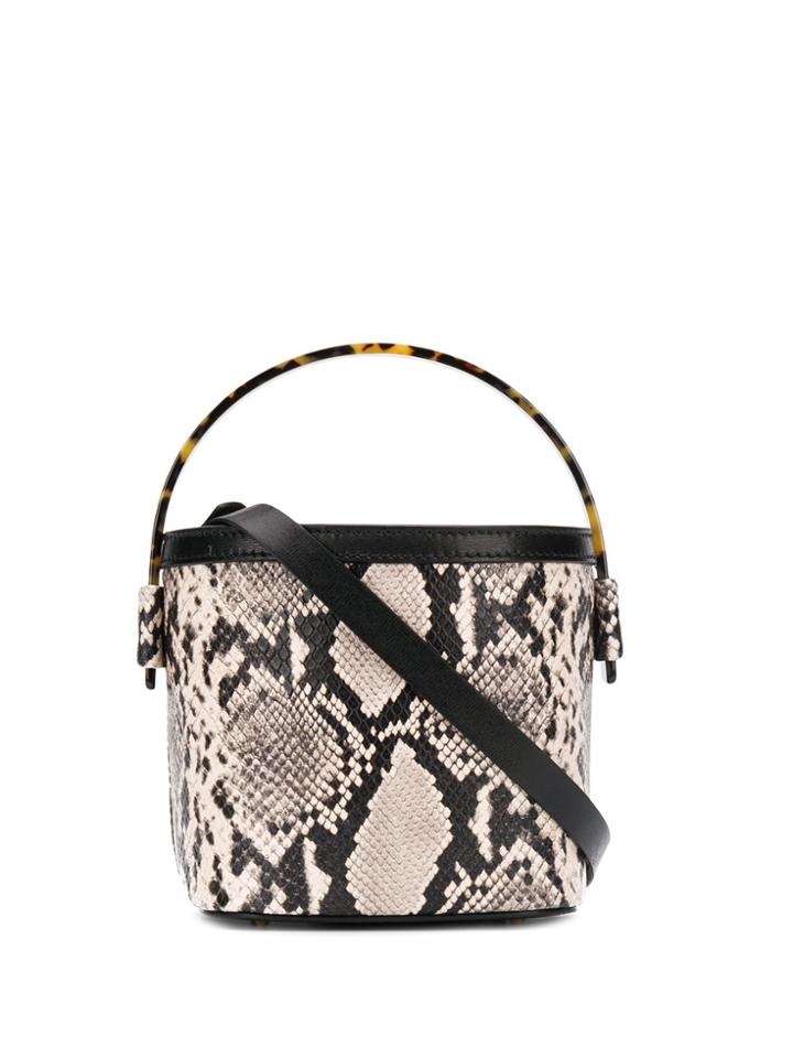 Nico Giani Snakeskin Effect Bucket Bag - Neutrals