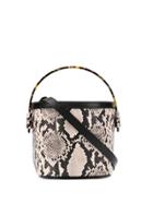 Nico Giani Snakeskin Effect Bucket Bag - Neutrals