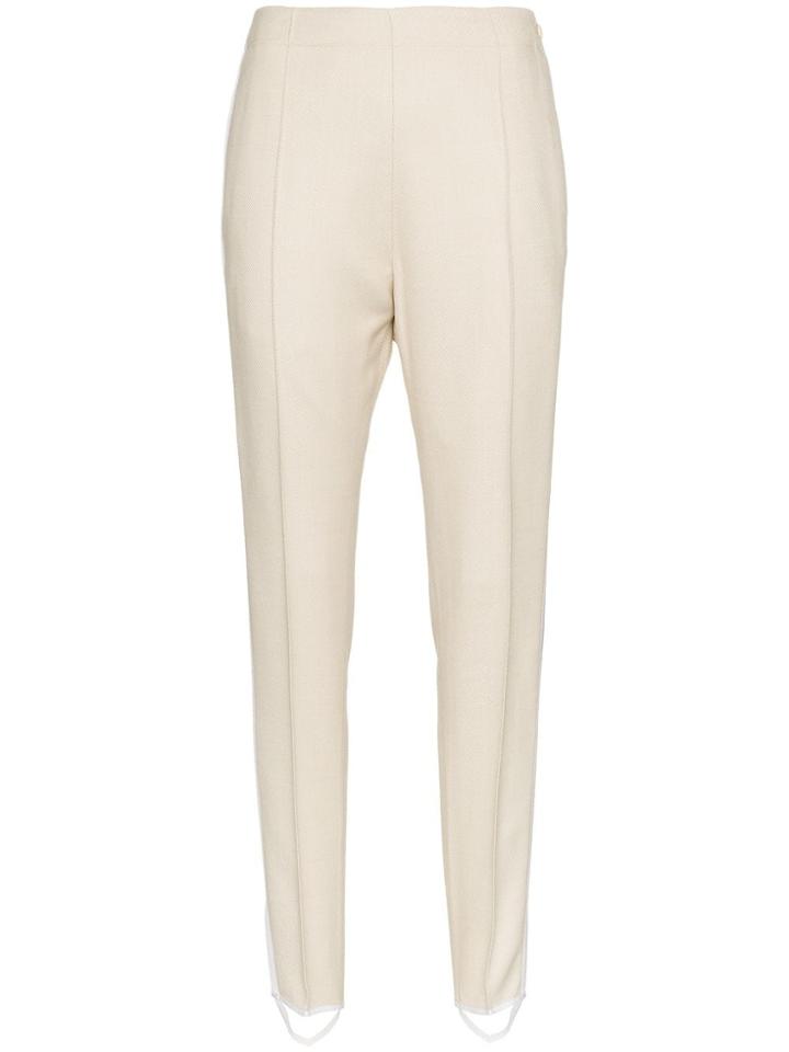Golden Goose Deluxe Brand Maya Slim Leg Stripe Trousers - White
