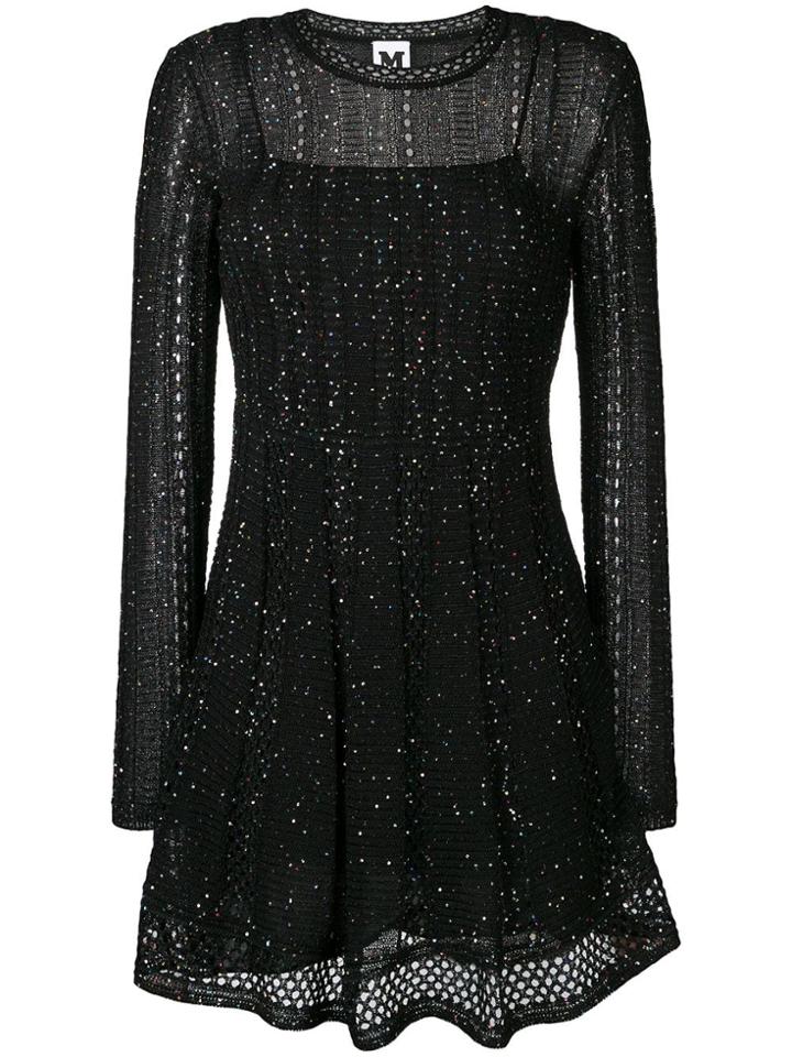 M Missoni Glitter Effect Dress - Black