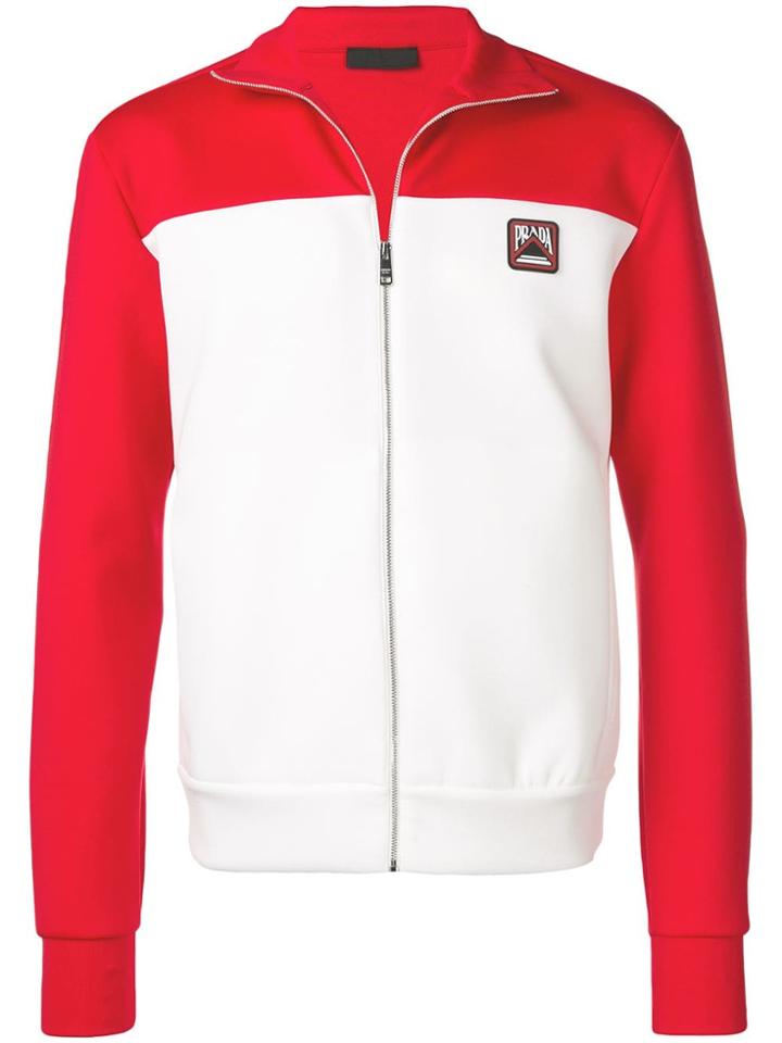 Prada Logo Lightweight Jacket - White