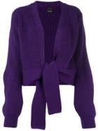 Pinko Safe Tie Knot Cardigan - Pink & Purple