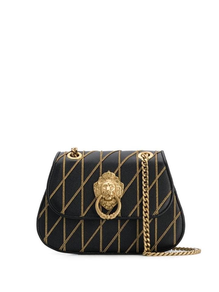 Moschino Lion Head Shoulder Bag - Black