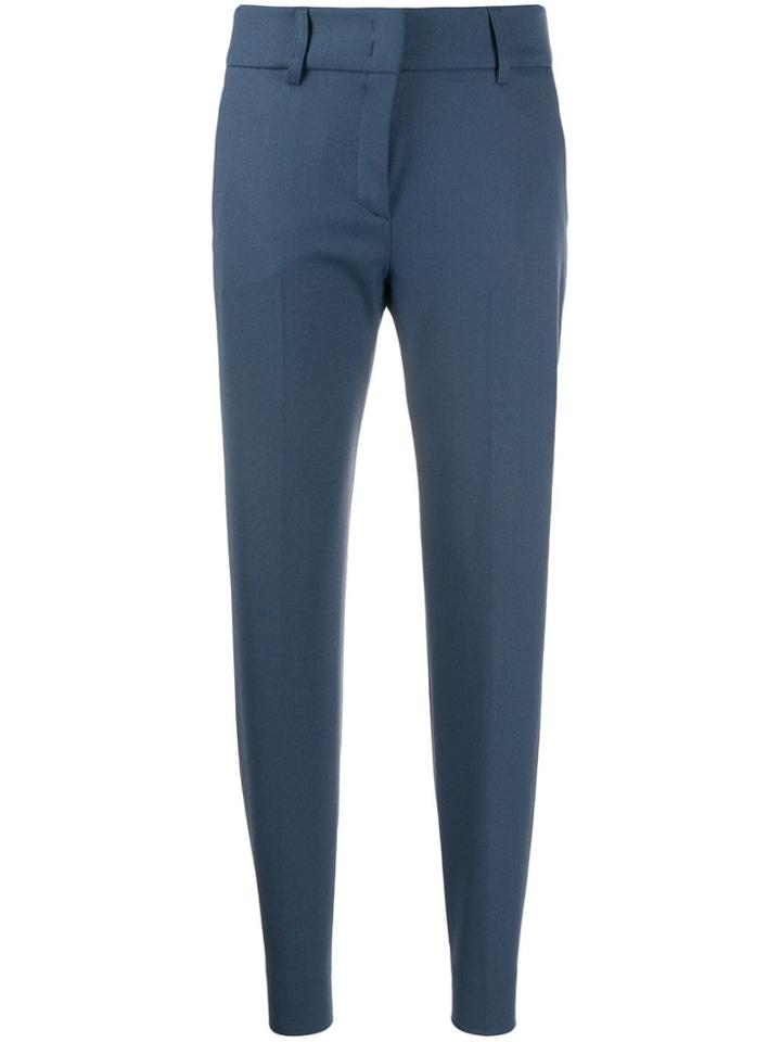 Piazza Sempione Slim-fit Tailored Trousers - Blue