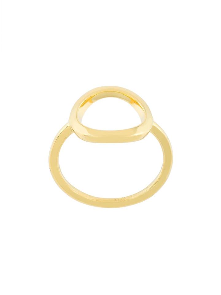 Eshvi Circle Ring - Metallic