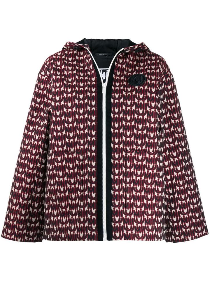 Miu Miu Logo Jacquard Jacket - Red