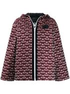 Miu Miu Logo Jacquard Jacket - Red