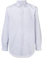 Massimo Alba Plain Button Shirt - White