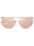 Linda Farrow Cat Eye Sunglasses, Women's, Grey, Acetate