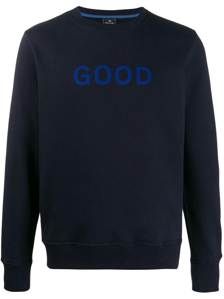 Ps Paul Smith Good-print Sweatshirt - Blue