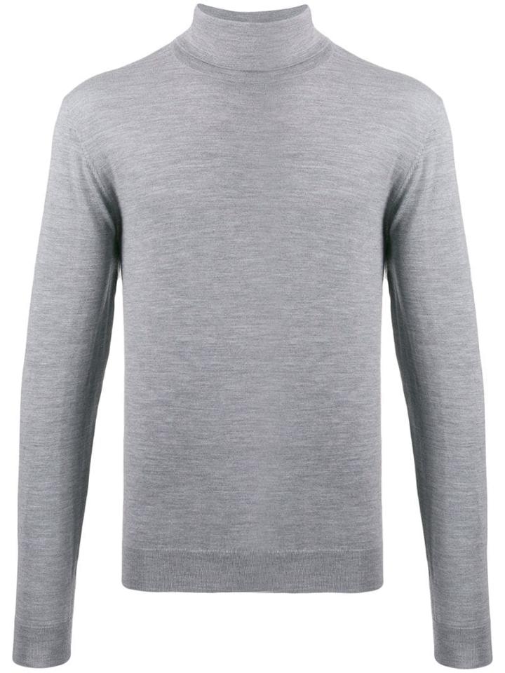 Falke Turtleneck Plain Jumper - Grey